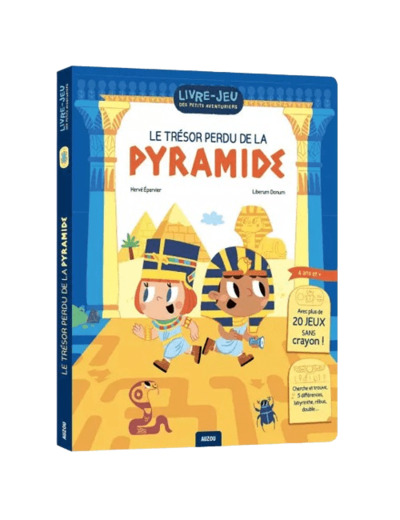 Livre-jeux des petits aventuriers - le trésor perdu de la pyramide - Auzou