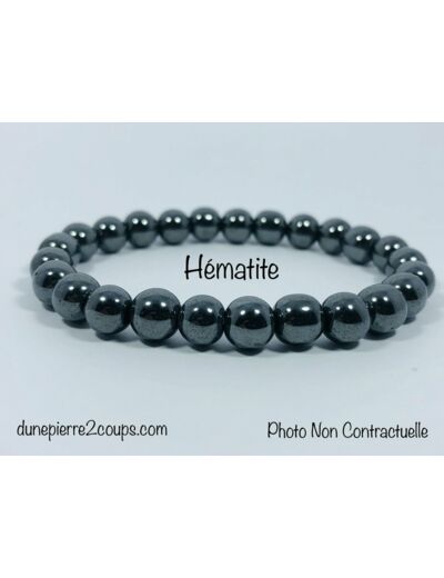 Bracelet Hematite  8mm