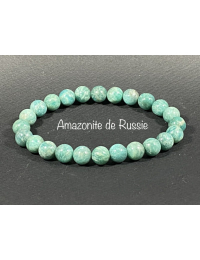 Bracelet Amazonite de Russie  8mm