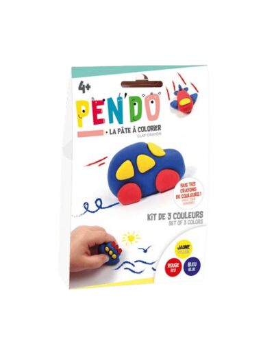 Pen'do - 3 pâte à colorier - Véhicules