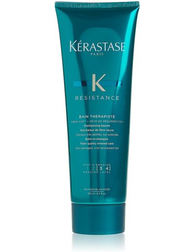 Kerastase - Gamme Resistance - Bain Thérapiste Shampooing baume recréateur de fibre neuve, cheveux très abimés et sur-sollicités - 250ml