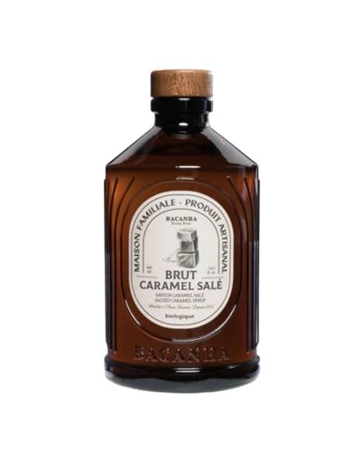 Sirop de caramel salé brut bio - Bacanha