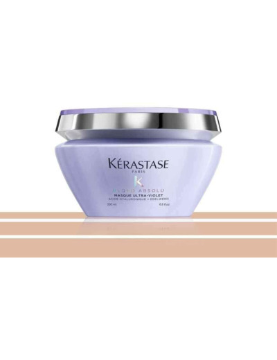 Kerastase - Gamme Blond Absolu - Masque Ultra-Violet pigmenté violet anti faux-reflets pour cheveux blonds décolorés ou méchés - 200ml