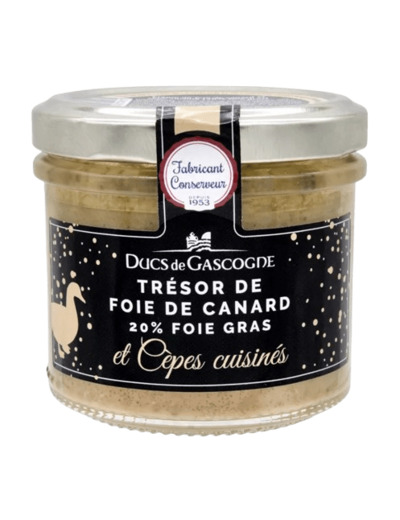 Trésor de foie de canard et cèpes cuisinés (20% foie gras) - Ducs de Gascogne