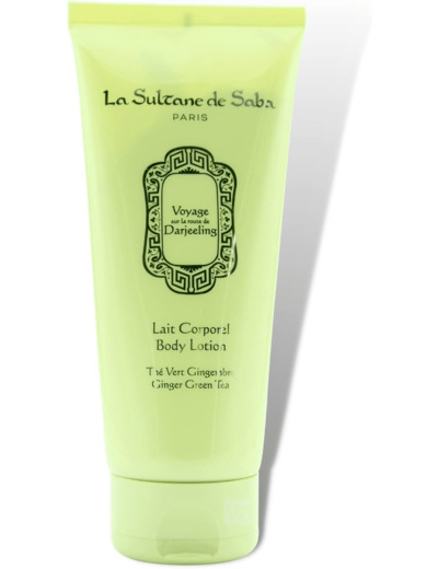 La Sultane de Saba - Lait Corporel au Thé Vert Gingembre, 200 ml - Voyage sur la route de Darjeeling