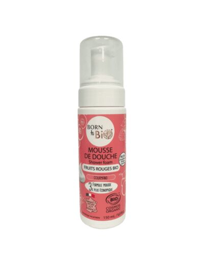 Mousse douche bio - fruits rouges - Born to bio