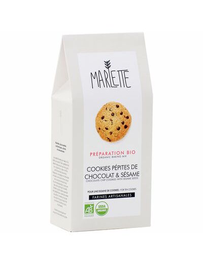 Kit DIY préparation bio cookies pépites de chocolat et sésame - Marlette