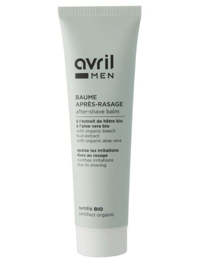 Baume après-rasage Homme 100ml - Certifié bio	- Avril