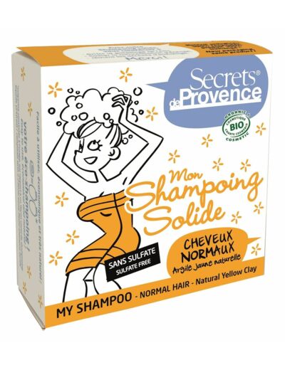 Shampooing bio solide cheveux normaux - Secrets de Provence bio