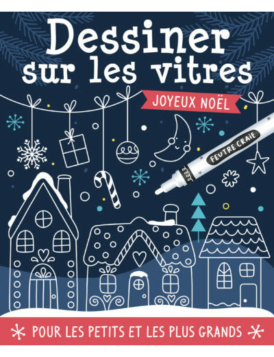 Livre Dessiner sur les vitres en blanc – Noël - 1,2,3 soleil