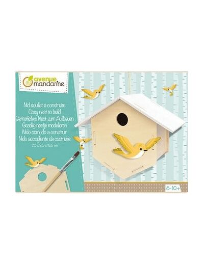 Nid oiseau douillet à construire - Avenue Mandarine