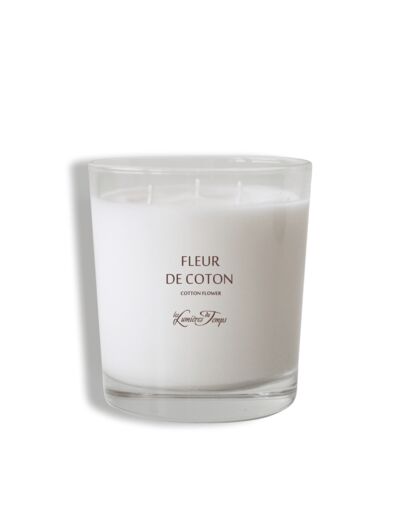 Bougie Végétale 600 g Fleur de Coton