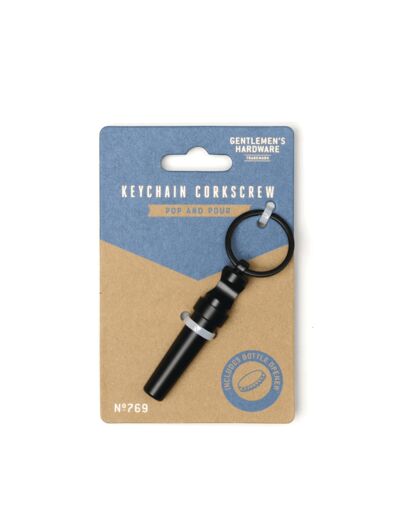 Tire-bouchon Mini Keychain Corkscrew GENTLEMEN'S HARDWARE