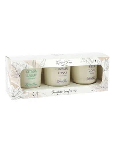 Coffret N°8 Traditionnel 3 bougies x 90 g