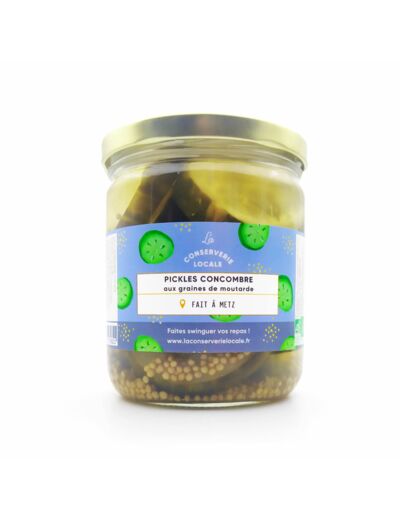 Pickles Concombre Graines de Moutarde BIO 210g