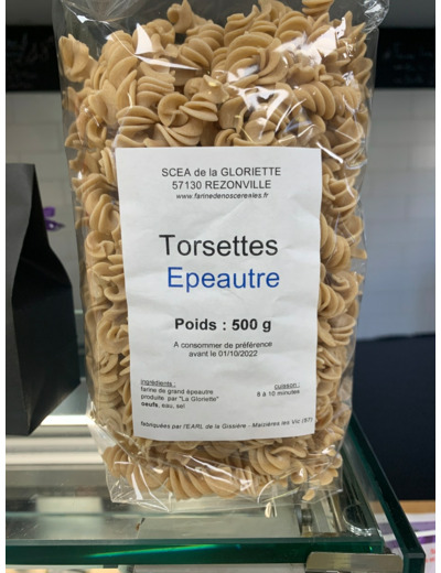 Pâtes torsettes epautre