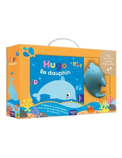 Mon premier livre de bain - Hugo le dauphin (valisette carton) - Auzou