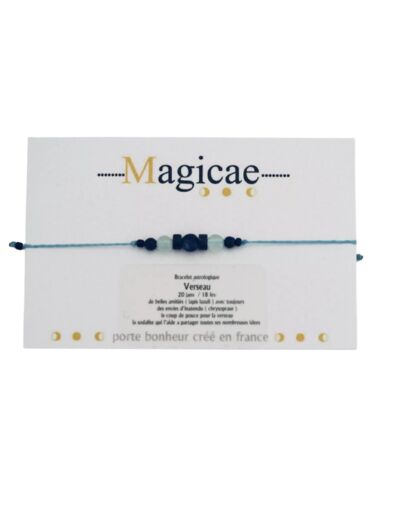 Bracelet porte bonheur signe astro - Verseau - Magicae