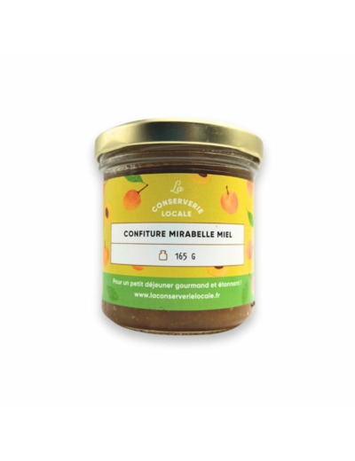 Confiture Mirabelle Miel 165g