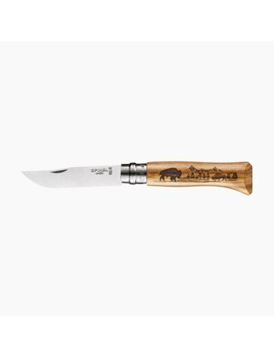 Couteau N°8 ANIMALIA AMERICA BISON OPINEL