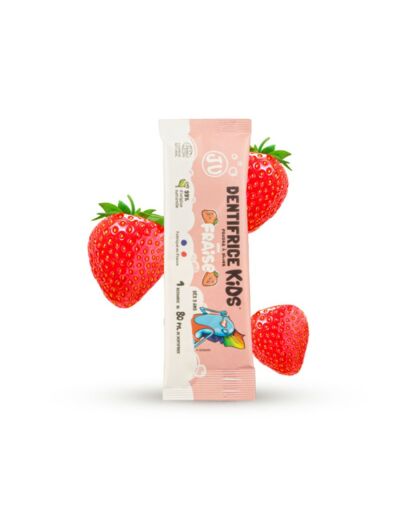 Dentifrice rechargeable poudre - fraise - enfants - (ex Juliette) - Pimpant