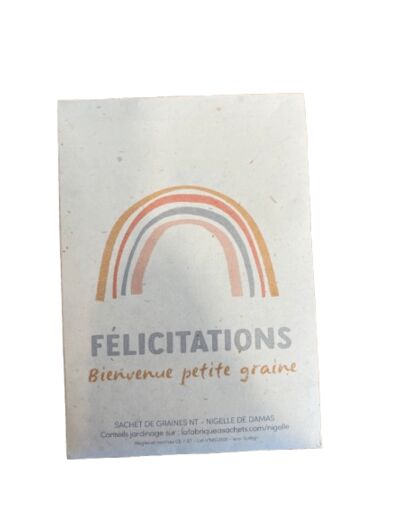 Souvenirs à semer félicitations - Sachet de graines de Fleurs des champs - La fabrique à sachet