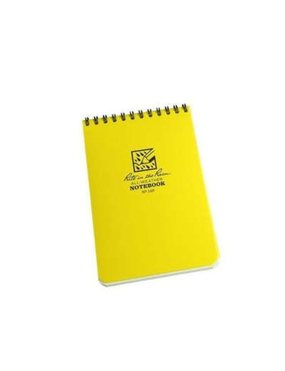 CARNET 11.7X17.7 cm  64 pages, spirale verticale jaune