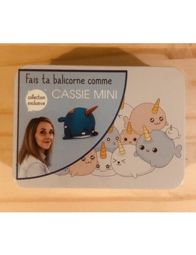 Kit DIY Baleine licorne fimo (balicorne) - Cassie Mini et Graine Créative