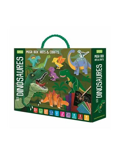 Les dinosaures - mega art and crafts - kit activités créatives - Sassi