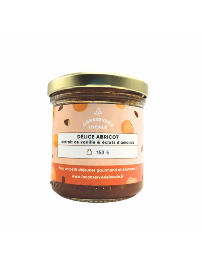 Délice Abricot extrait de Vanille & éclats d'Amande 160g