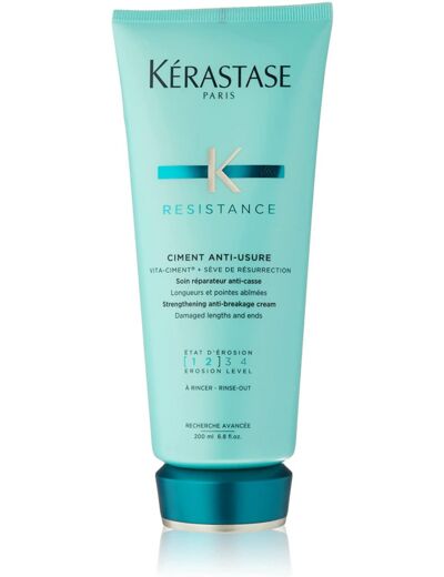 Kerastase - Gamme Résistance - Soin Ciment Anti-Usure - Soin restructurant et resurfaçant pour les cheveux fragilisés et usés - 200ml