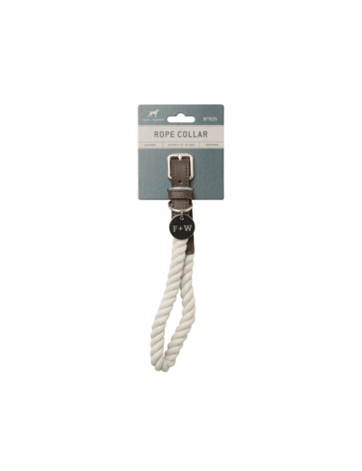 Grand collier pour chien en corde crème GENTLEMEN'S HARDWARE