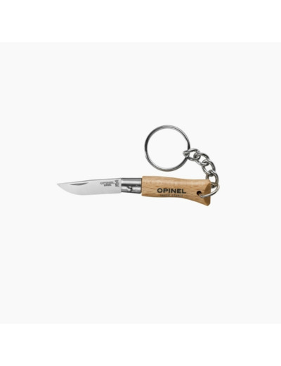 Porte clés N°2 Hêtre Inox OPINEL