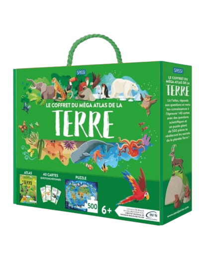 Coffret méga atlas - La terre - Sassi