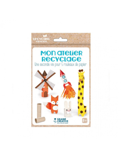 Kit mon atelier recyclage - rouleau de papier - Graine Créative