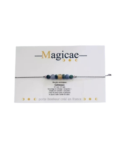 Bracelet porte bonheur signe astro - Gémeaux - Magicae