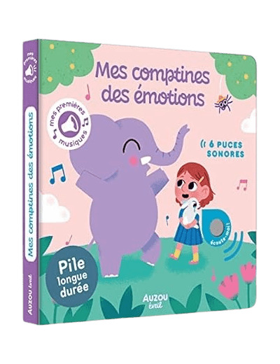 Mes comptines des emotions - livre sonore - Auzou