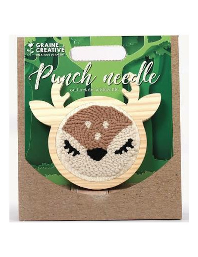 Kit DIY punch needle biche - Graine créative