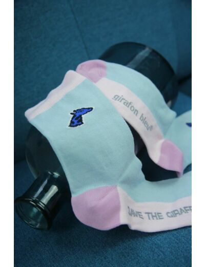 Girafon Bleu - Chaussettes Color Block