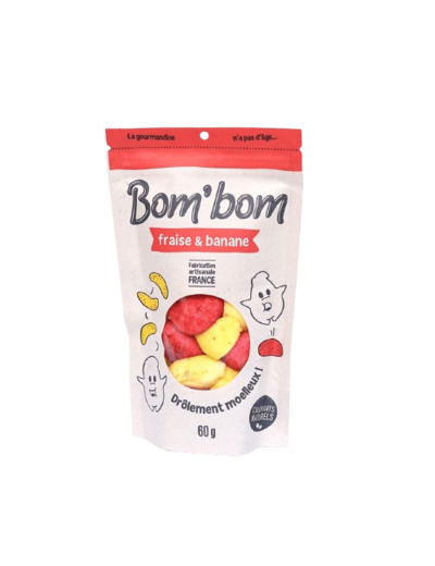 Bonbons Fraise Banane « Bom'bom » - les petits bonheurs