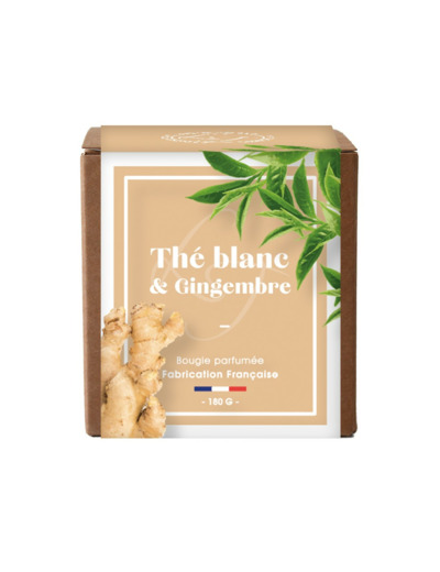 Bougie Végétale 180 g Duo Thé Blanc & Gingembre