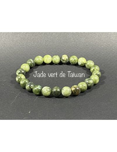 Bracelet Jade Vert Taiwan  8mm