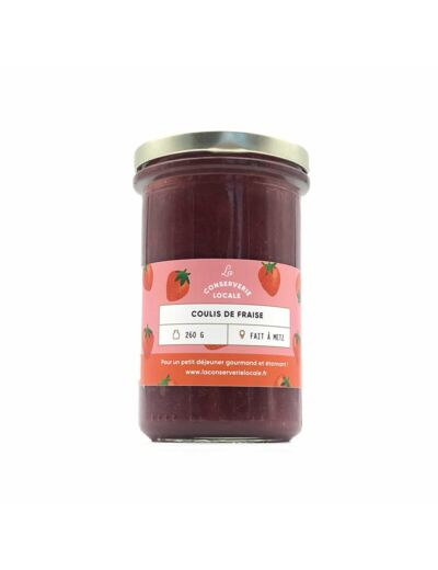 Coulis fraise - La conserverie locale