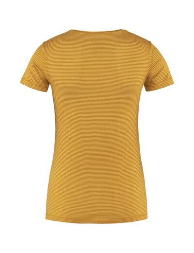 T-Shirt Femme Abisko Cool Mustard Yellow FJÄLLRÄVEN