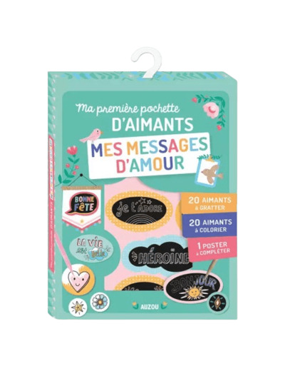 Mes messages d amour - ma pochette d aimants - Auzou