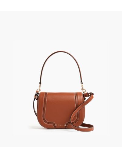 Sac bandoulière moyen modèle Ella en cuir grainé