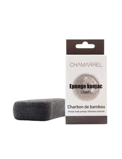 Eponge konjac corps - Charbon de bambou - Chamarrel