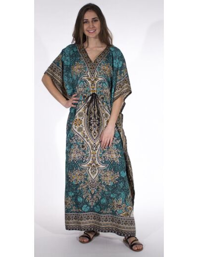 Robe longue Indienne en polyester - 2 coloris