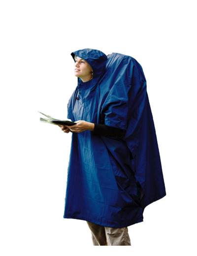 Poncho THERMOCOLLE / Nylon waterproof Tarp-Poncho Bleu SEA TO SUMMIT