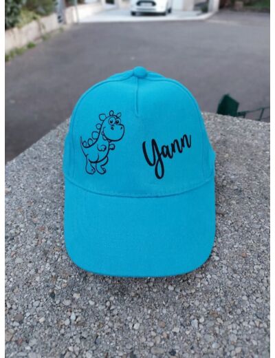 Casquette Enfant Turquoise Personnalisable